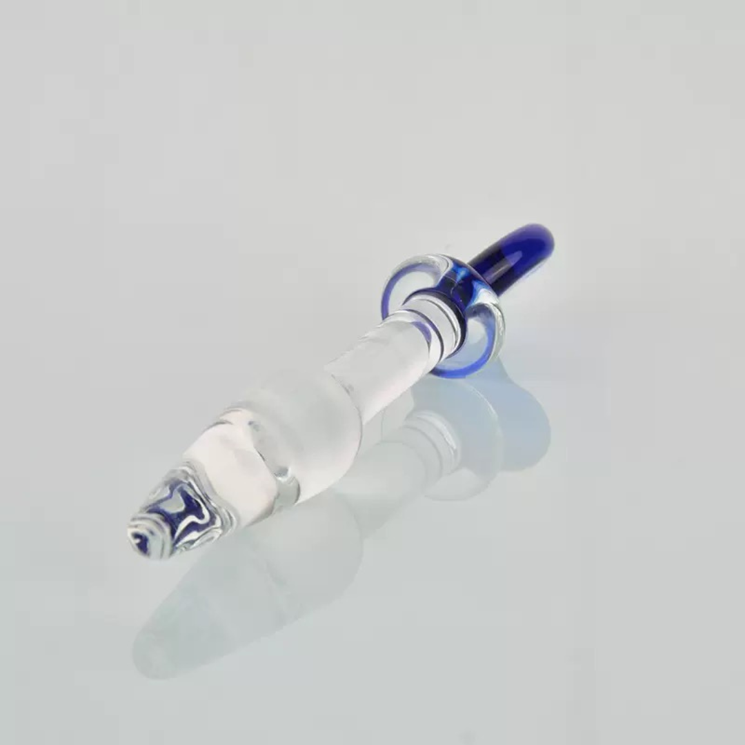 Crave Heart Glass Butt Plug In Blue
