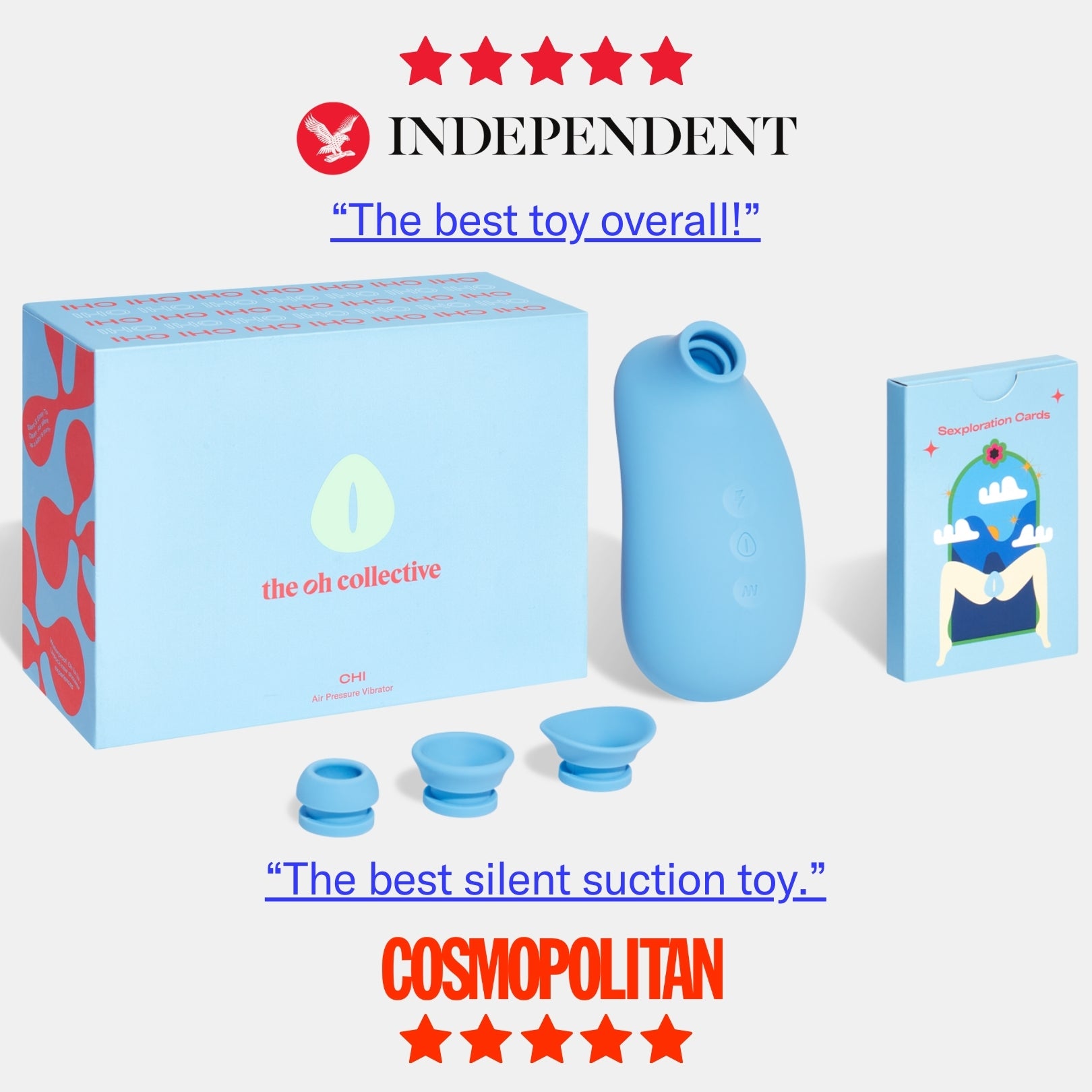 Chi | Suction Vibrator | Changeable Suction Heads | Sexploration Cards The Oh Collective Chi | Suction Vibrator | Changeable Suction Heads | Sexploration Cards The Oh Collective