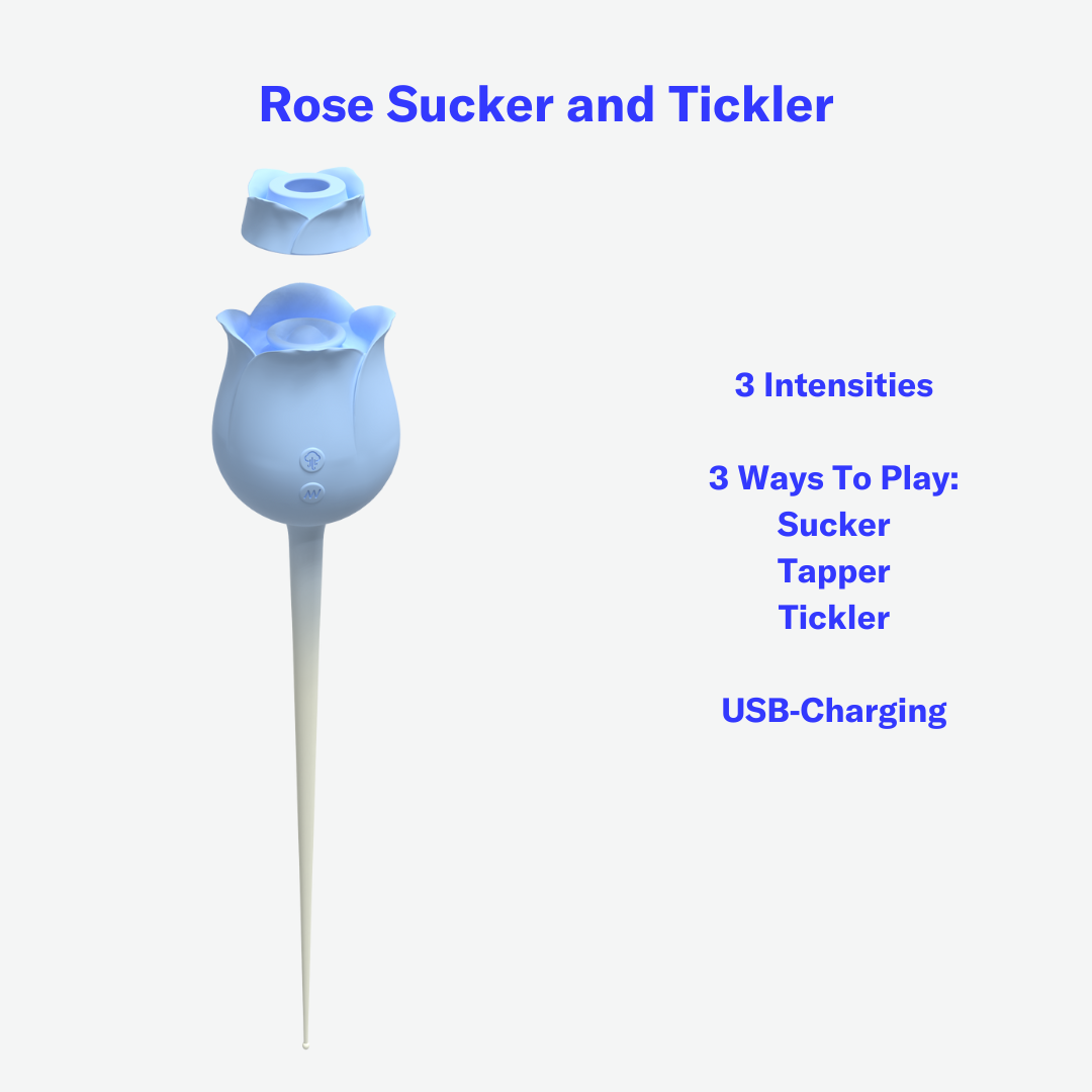 Rose Tickling and Sucking Vibrator