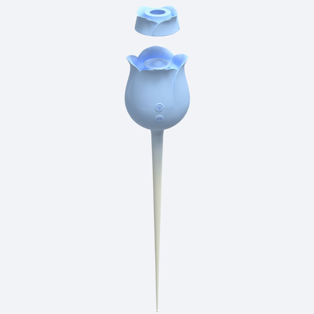 Rose Bliss Suction & Tapping Vibrator with Foreplay Tickler The Oh Collective Rose Bliss Suction & Tapping Vibrator with Foreplay Tickler The Oh Collective