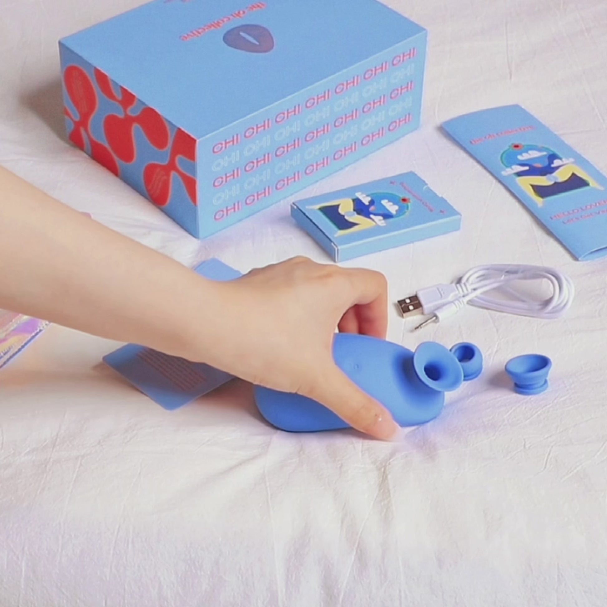 Our CHI Air Suction Vibrator comes with 3 interchangeable suction heads