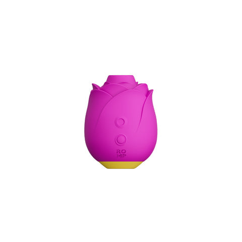 ROMP Rose vibrator silicone petals and two control buttons