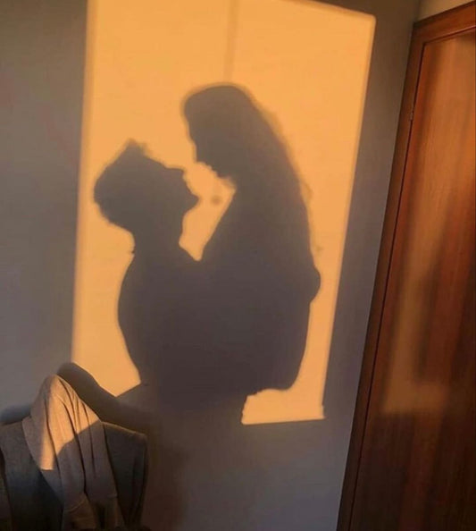Couple hugging and having a sensual moment