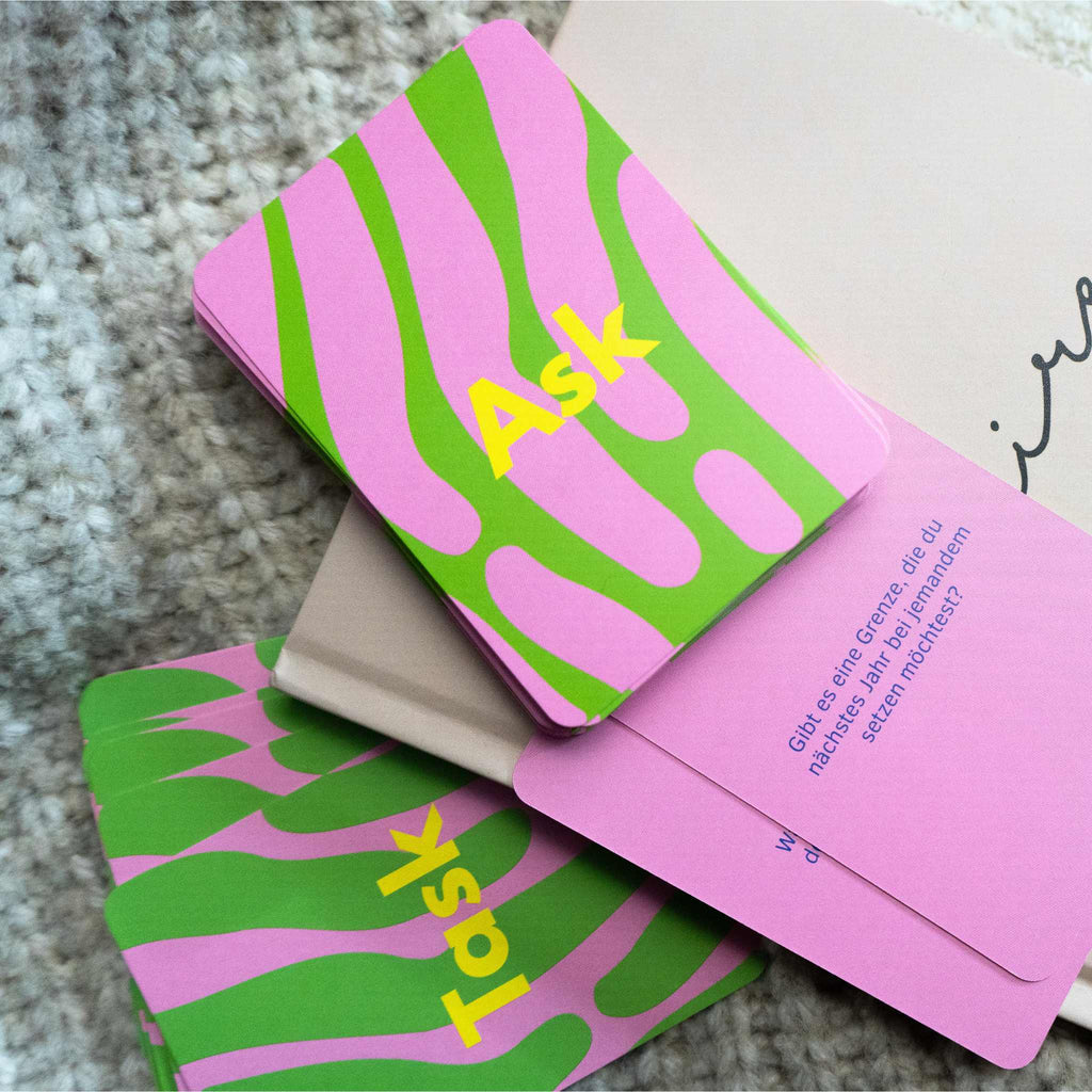 Birthday Cards spread with journal