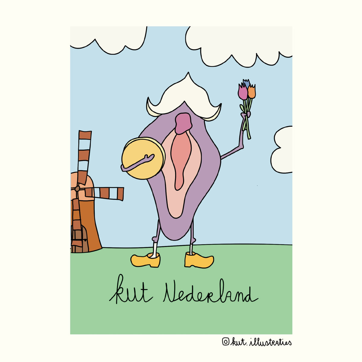 Kut Nederland- A6 Postkaart