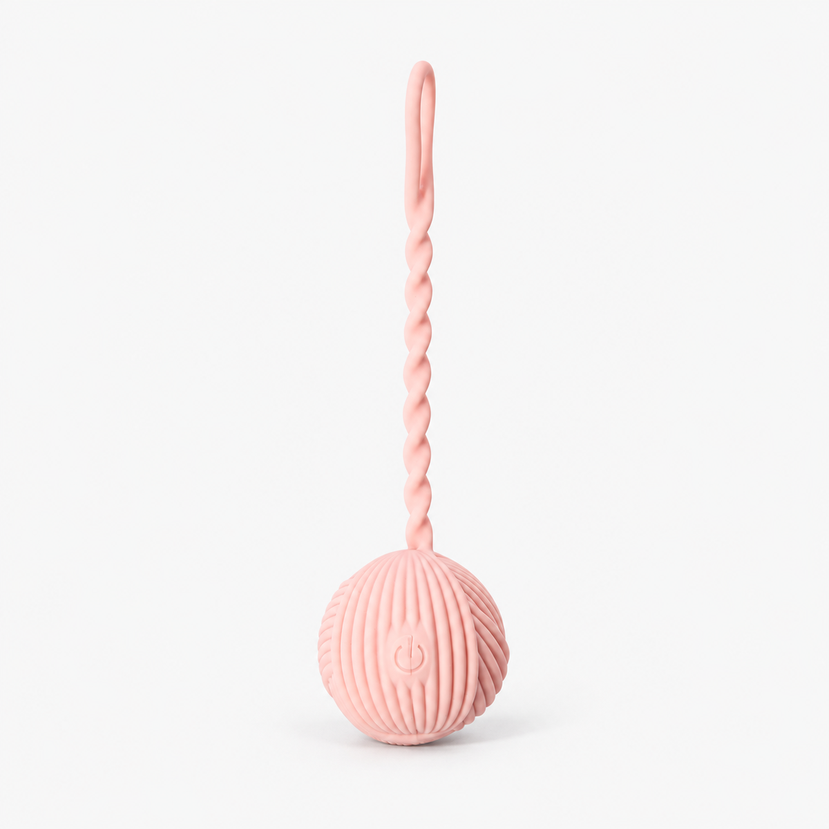 Lærke Bagger x PEECH pink yarn-shaped mini vibrator