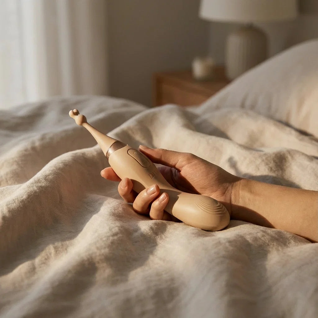 ombre dual stimulation toothbrush vibrator clitoral vibrator