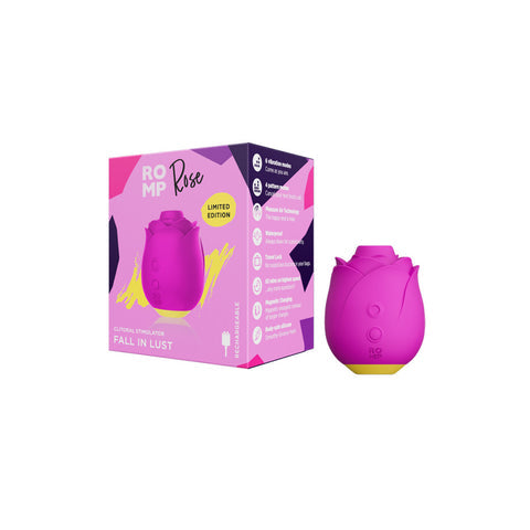 ROMP Rose pink vibrator with its original packaging