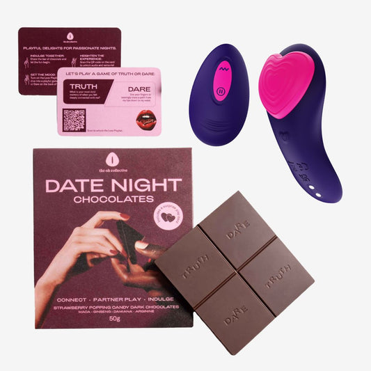 Date Night Chocolates | Sex Chocolate for Him & Her | Truth/Dare Card The Oh Collective Date Night Chocolates | Sex Chocolate for Him & Her | Truth/Dare Card The Oh Collective
