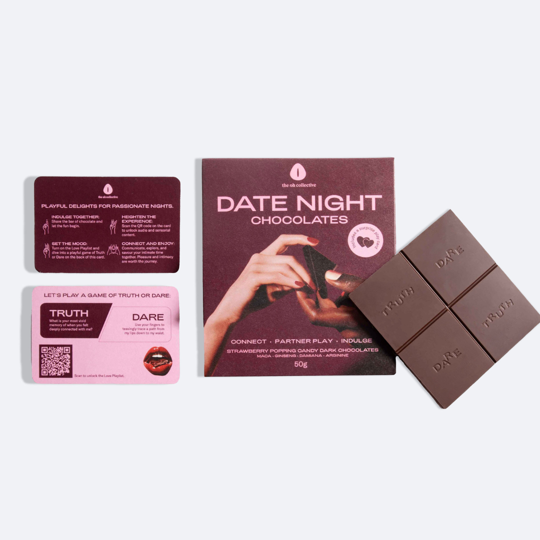 Date Night Chocolate tabs, includes Melt card game