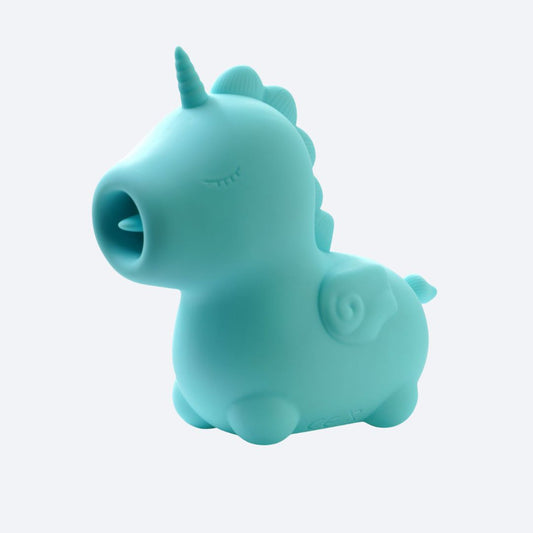 Cute Unihorn Vibrator - Blue
